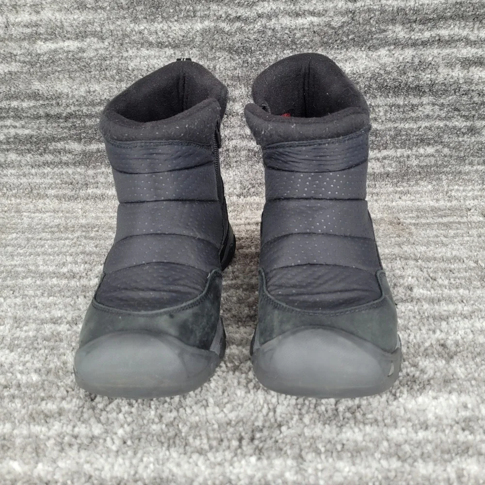 KEEN Womens Winter Boots Black Puffer Waterproof Insulated Thermal Size‎ 7